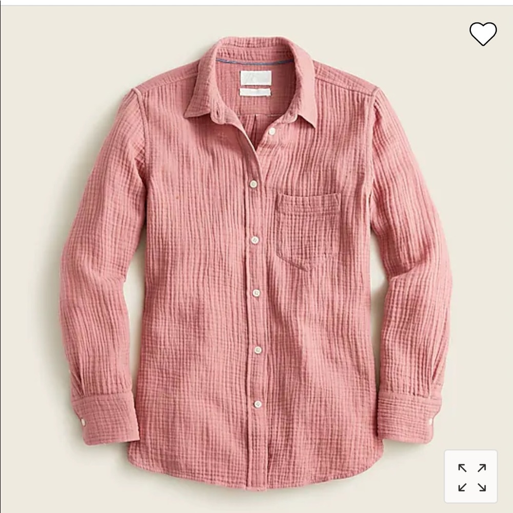 BNWT J Crew Classic- Fit Gauze Shirt